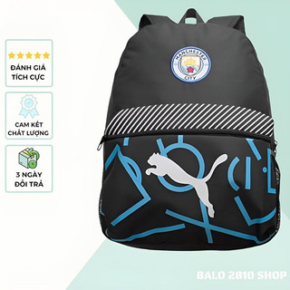 Balo Thể Thao Màu Đen P MANCHESTER CITY Backpack Chất Liệu Polyester Cao Cấp Balo Đi Chơi Đựng Được Laptop 16 Inch