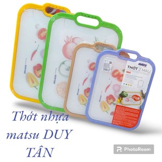 Thớt nhựa Matsu Duy Tân | thớt nhựa cắt thức ăn | 2 size nhỏ và lớn