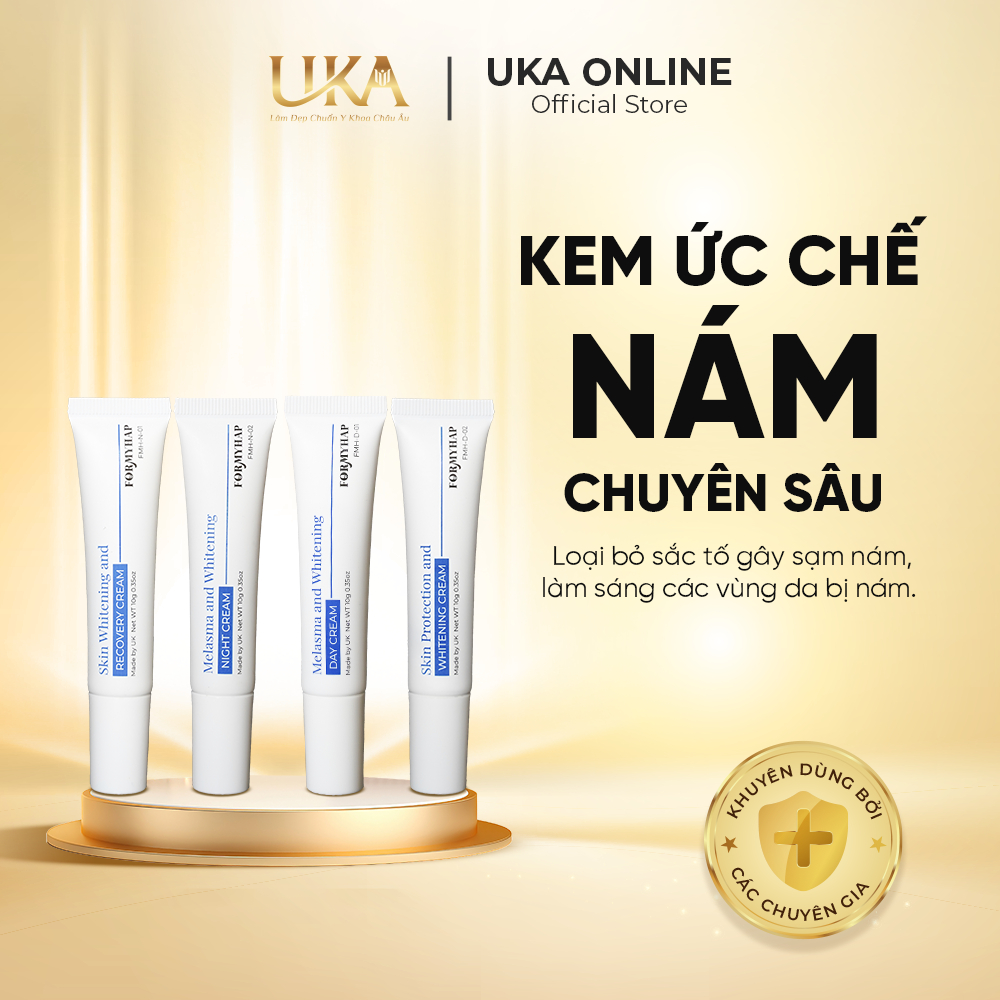 Kem Ức Chế Nám Chuyên Sâu 4 Tuýp FORMYHAP 10g/Tuýp Loại bỏ sắc tố gây sạm nám, làm sáng các vùng da bị nám.