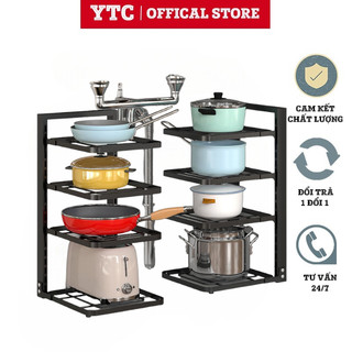 Kệ Nhà Bếp YTC 3, 4 Tầng- Giá Để Xoong Nồi Tiện Lợi