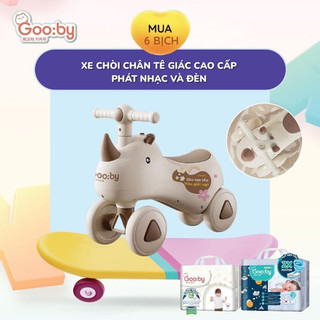 Bộ quà tặng bỉm Gooby - Xe chòi chân Tê giác