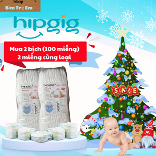 100 miếng bỉm quần HIPGIG A mẫu mới mỏng nhẹ, thấm hút đến 700ml cho bé