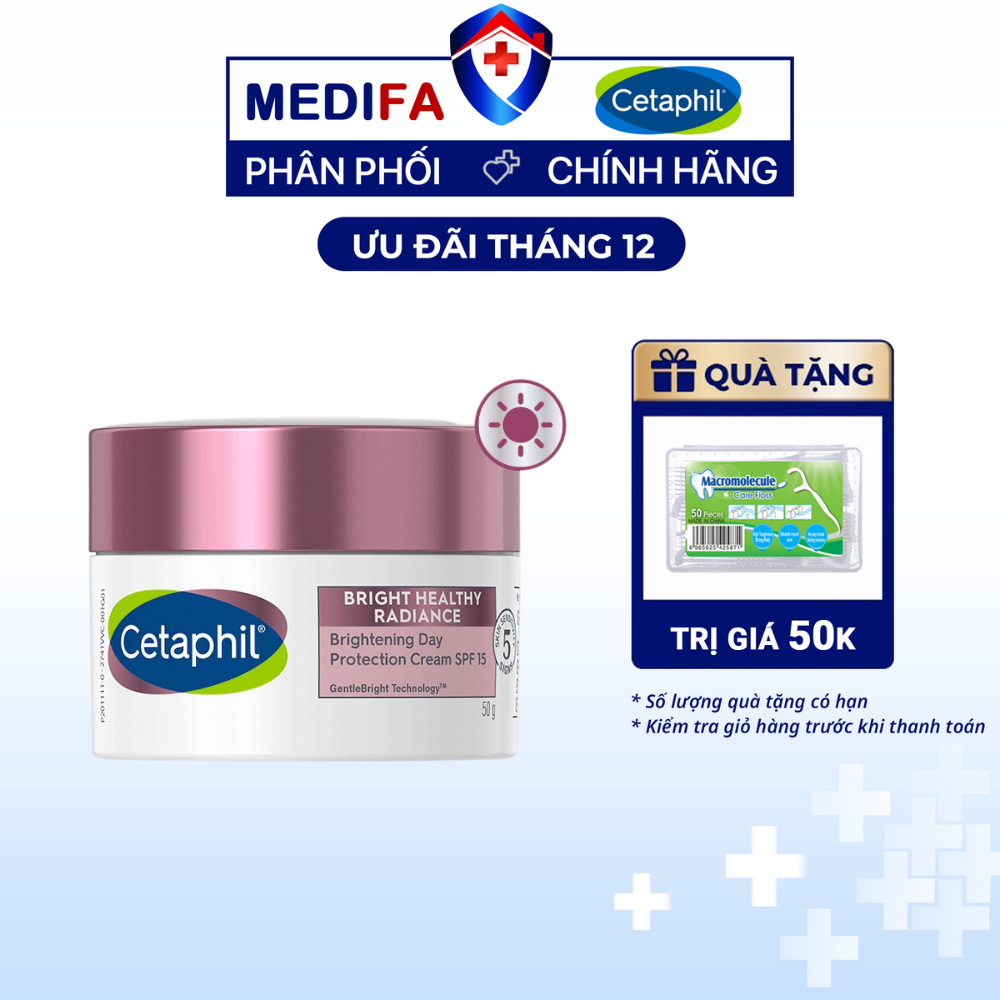 Kem Dưỡng Ẩm Sáng Da Ban Ngày Cetaphil Bright Healthy Radiance Day Cream SPF15 50g Cho Da Nhạy Cảm