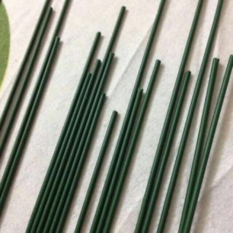 Set 50 que kẽm xanh dài 30cm làm cành hoa handmade, kẽm cành, phụ kiện handmade