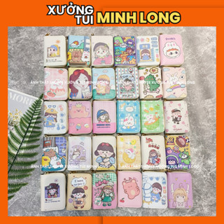 Ví mini nữ cầm tay nhiều ngăn đựng thẻ hiều hình hottrend dễ thương cute giá rẻ VN0115