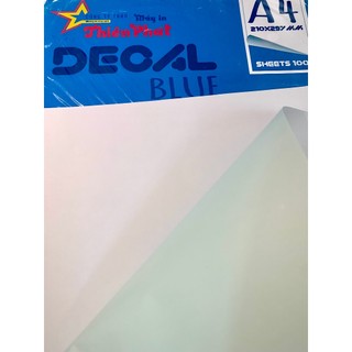 GIẤY DECAL ĐẾ XANH KHỔ A4, A3 - DECAL BÓC DÁN