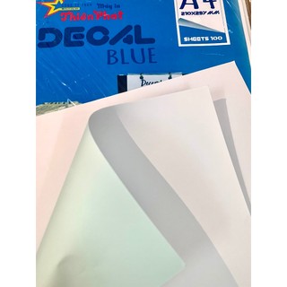 GIẤY DECAL ĐẾ XANH KHỔ A4, A3 - DECAL BÓC DÁN