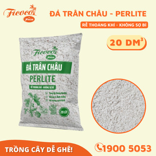 Đá nhẹ perlite trắng chuyên dùng trồng xương rồng - sen đá - cây cảnh - hoa hồng các loại gói lớn 20 lít