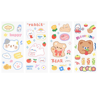 Sticker hình dán chống thấm nước, hoạ tiết hoạt hình dễ thương