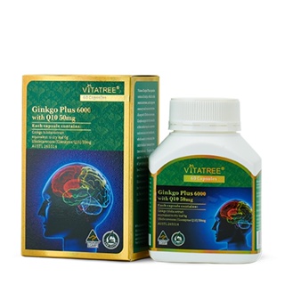 Viên Bổ não Vitatree Ginkgo Plus 6000mg with CQ10 50mg