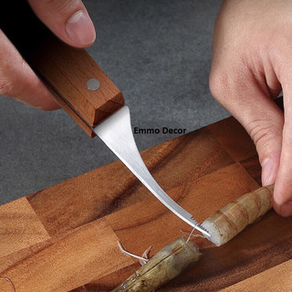 Dao rạch lưng tôm, lấy chỉ tôm, lòng tôm