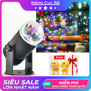 Đèn trang trí Led 7 màu, Cảm ứng nhạc, đèn sân khấu vũ trường mẫu DÀI + Tặng Thú nhún - Shop Hàng Cực Rẻ