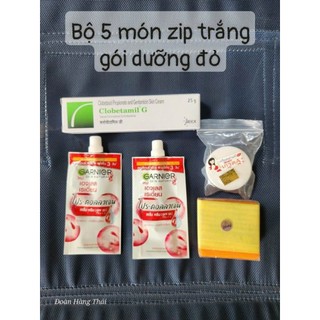 Bộ NGĂN Nám gói dưỡng đỏ Clobetamil G Thái Lan mẫu mới