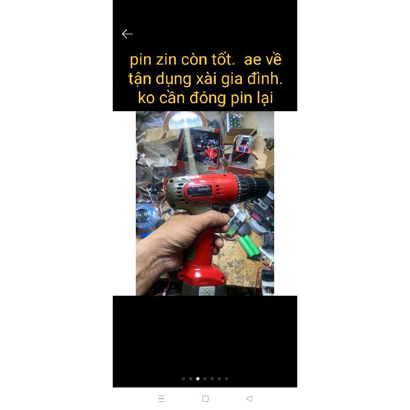 Khoan ryobi. máy pin sạc zin