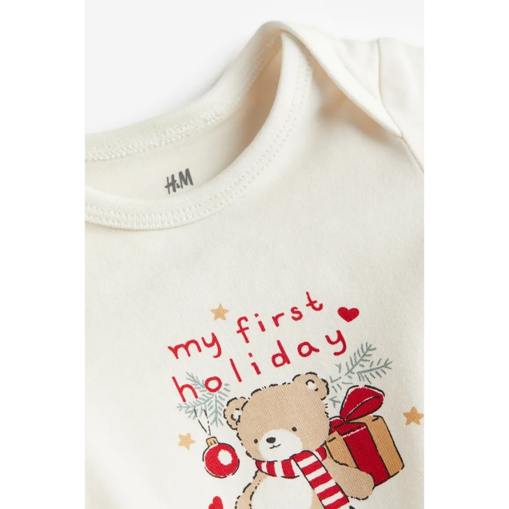 Set 2 chi tiết noel tuần lộc quà tặng HM H&M 2-4, 4-6, 6-9m_hàng chính hãng Anh