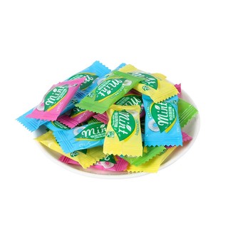[ Ăn vặt ngon ] Combo 1000g KẸO C NGẬM BẠC Hà thơm miệng mát họng sảng khoái dài nâu