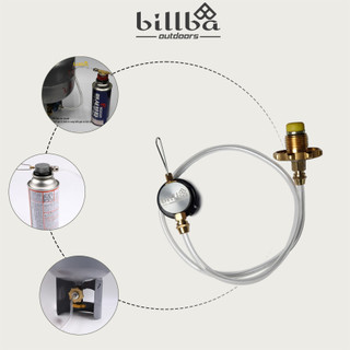 Bộ van bơm sang chiết nạp khí gas cho bình gas mini du lịch dài từ bình gas gia đình đồng thau BB4465 - Billba outdoors