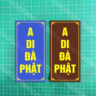 Decal dán A Di Đà Phật dán tường, cột điện...