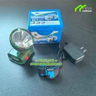 Đèn pin sạc đội đầu, đèn pin đôi đầu lặn nước ML 2 chống thấm nước