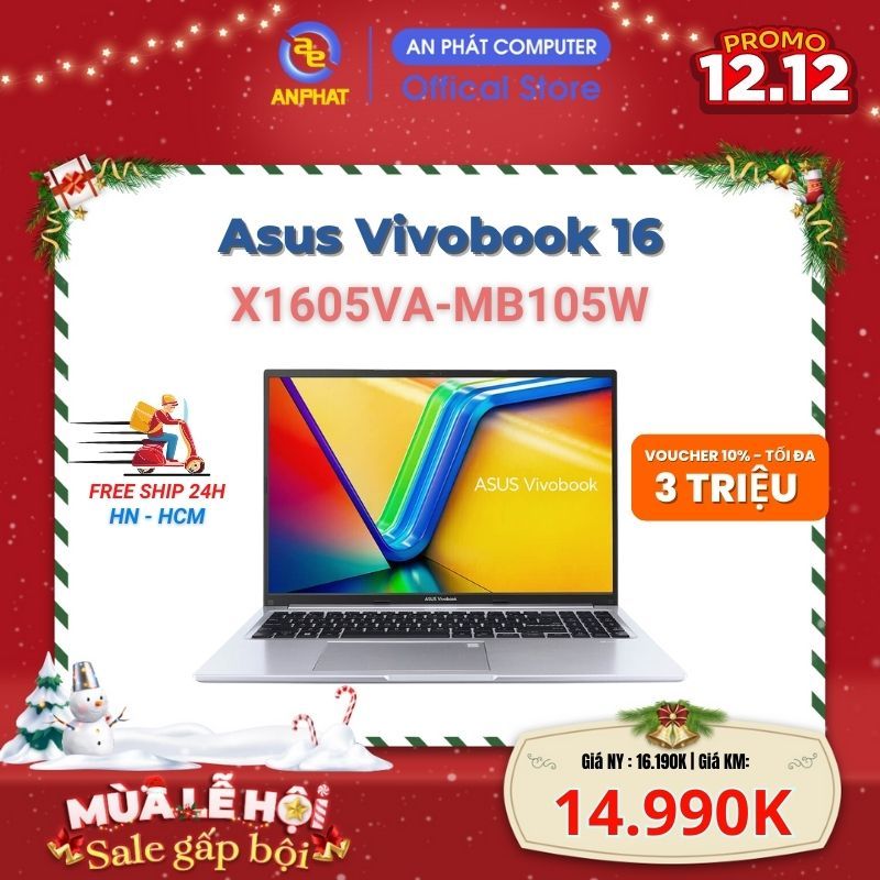Laptop Asus Vivobook 16 X1605VA-MB105W (Core i5-1335U & 16-inch FHD+)