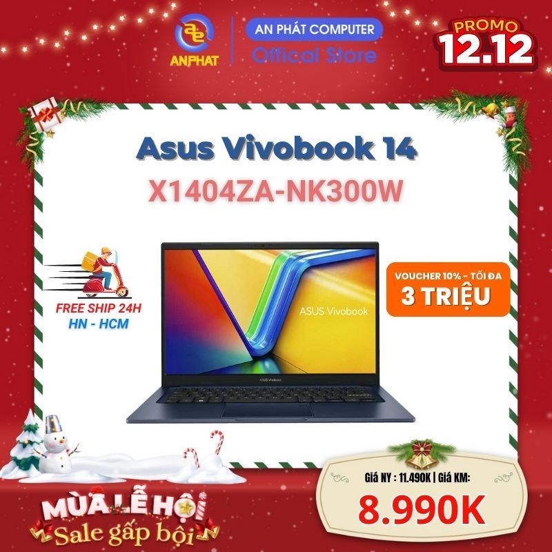 Laptop Asus Vivobook 14 X1404ZA-NK300W (Core i3-1215U & 14 inch FHD)