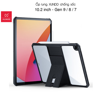 [Hỏa Tốc HCM] Ốp lưng XUNDD iPad 10.2 inch / iPad Gen 9 / 8 / 7 (Beatle Stand Series) Chống shock, Mặt lưng trong,