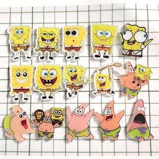 Huy hiệu cài áo pin cài balo hoạt hình bọt biển SpongeBob
