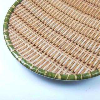 đĩa mẹt phíp giả mây tre đan