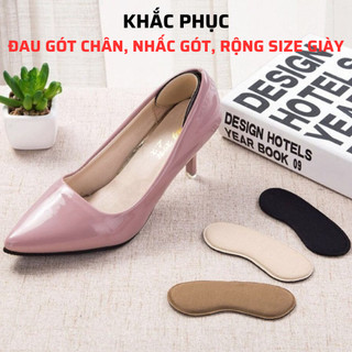 Miếng lót gót giày nam nữ - miếng lót giày- lót giày bảo vệ gót - chống đau gót, nhấc gót, rộng size giày
