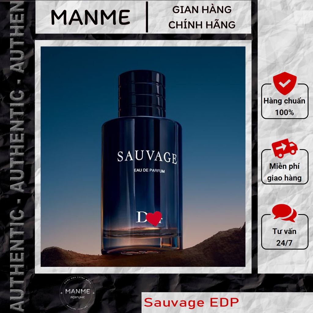(10Ml/20Ml) Nước Hoa Nam Di0R Sauvage Edp Chính Hãng Chai Chiết 10Ml, 20Ml - Manme Perfume