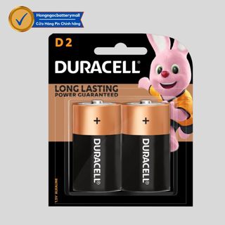 Vỉ 2 viên pin đại duracell alkaline 1,5v - hàng chính hãng