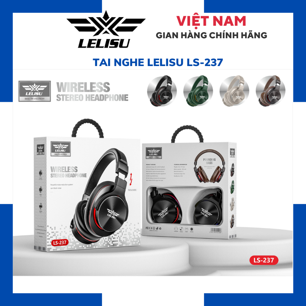 Thanh Lý Tai Nghe Chụp Tai Chống Ồn Lelisu LS-237, Còn Màu Nào Giao Màu Đó Bluetooth 5.3, Âm Bass Mạnh, Hàng Like New. | BigBuy360 - bigbuy360.vn