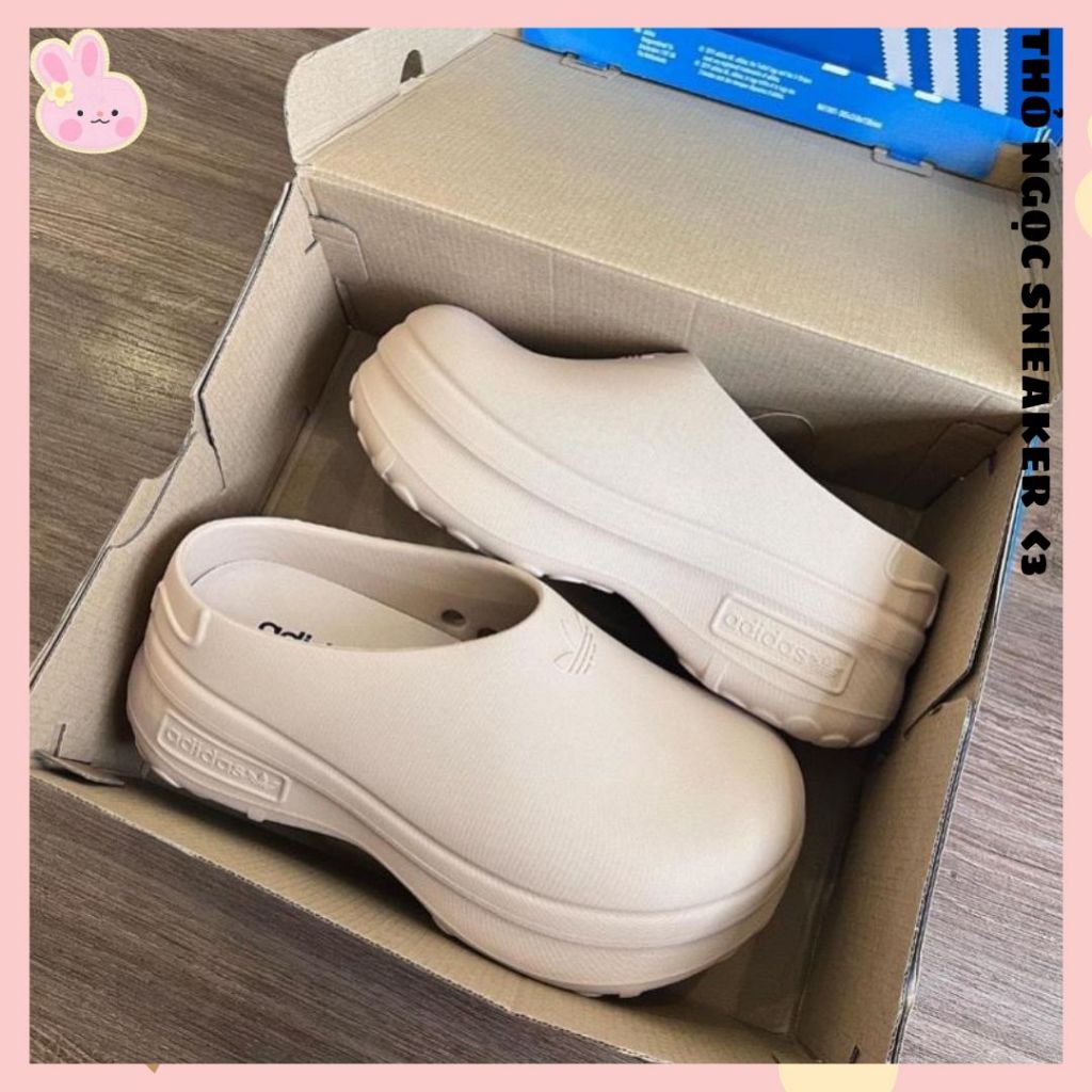 Giày Sục Adidas_Stan Smith Mule Nữ Tăng Chiều Cao Đế SIêu Nhẹ Hàng Hottrend Fullsize - THỎ NGỌC SNEAKER