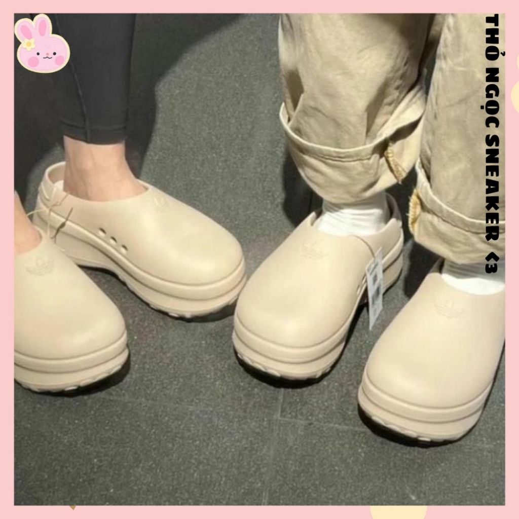 Giày Sục Adidas_Stan Smith Mule Nữ Tăng Chiều Cao Đế SIêu Nhẹ Hàng Hottrend Fullsize - THỎ NGỌC SNEAKER