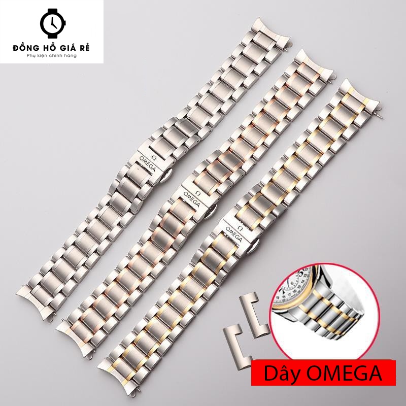 Dây Đồng Hồ Đeo Tay Omega Bằng Thép Không Gỉ Cao Cấp