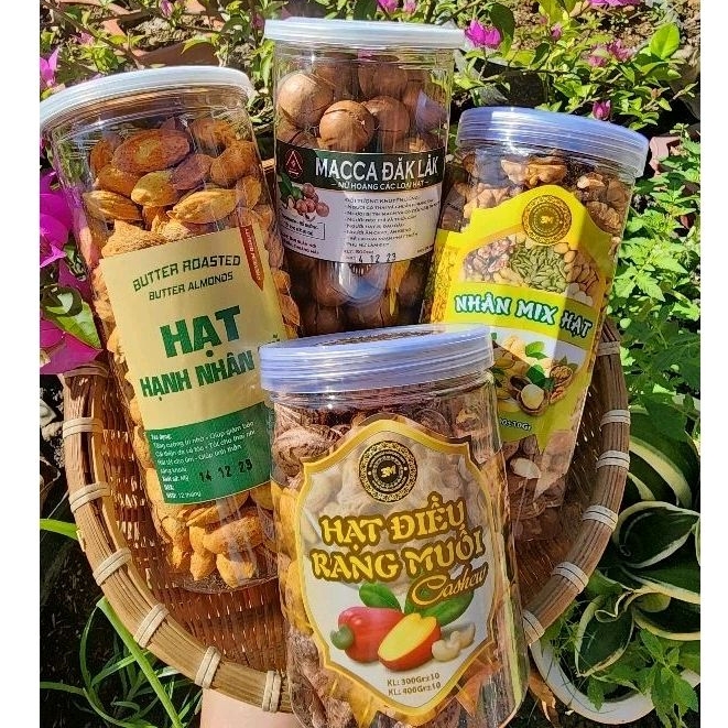 Hạt Điều Rang Muối Bình Phước hộp 500g loại A cồ hạt chắc đẹp