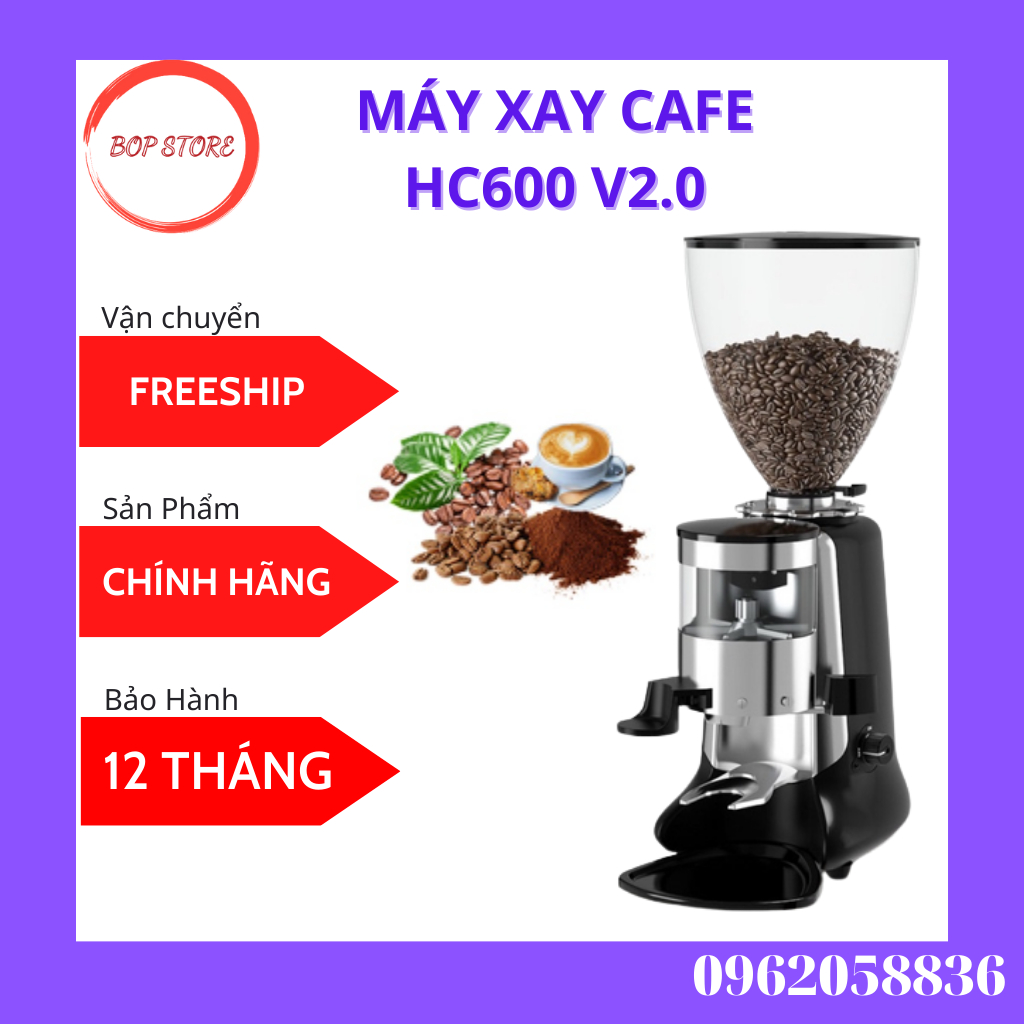 Máy Xay Cafe HC600, Xay Cà Phê HC600 V2.0 Công Suất Lớn 350W
