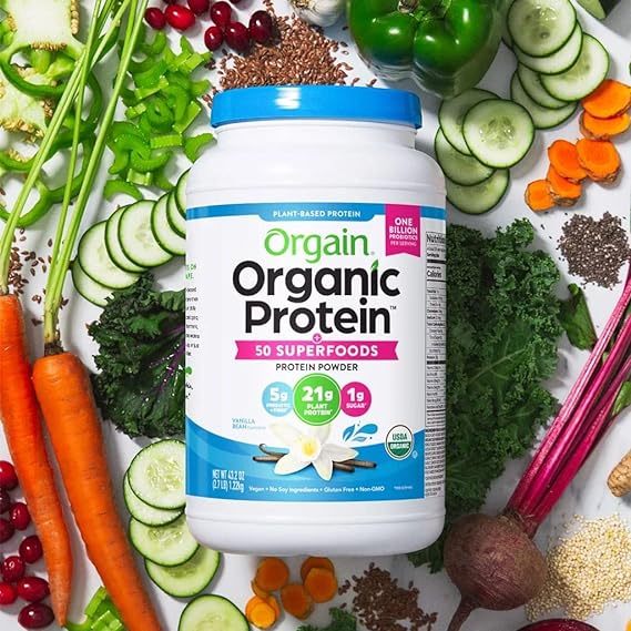Orgain Organic Protein & 50 Superfoods - Bột Protein Hữu Cơ Giúp Cơ Bắp Và Hỗ Trợ Tiêu Hóa 1.22kg