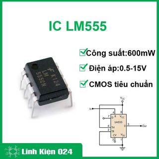 Ic tạo độ trễ lm555