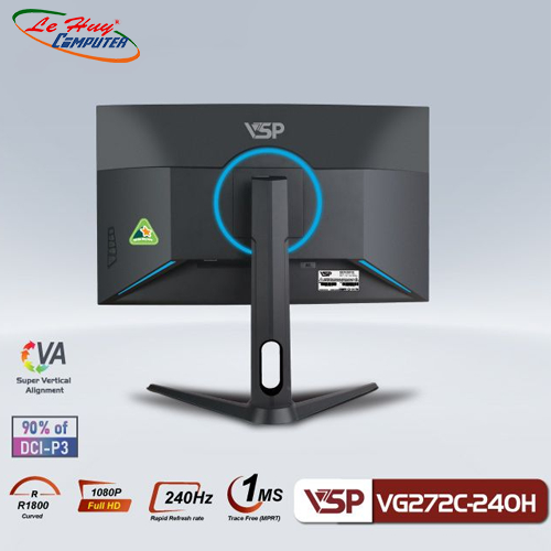 Màn hình máy tính cong VSP 27inch VSP VG272C FullHD 240Hz 1ms VA