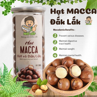 Hạt macca sấy tách vỏ đắk lắk 500gr ngũ cốc dinh dưỡng size a - nhớ bếp