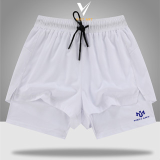 Quần short 2 lớp quần gym quần dạp xe quàn chạy bộ siêu co giản thấm hút mồ hôi thoáng khi Q130