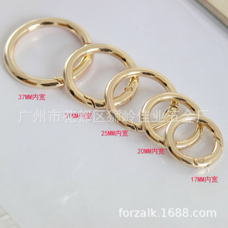 Khoen tròn mở màu vàng phụ kiện túi handmade
