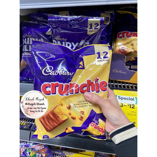 Socola Cadbury Crunchie Chocolate Bơ Tổ Ong của Úc gói 12 thanh 180g