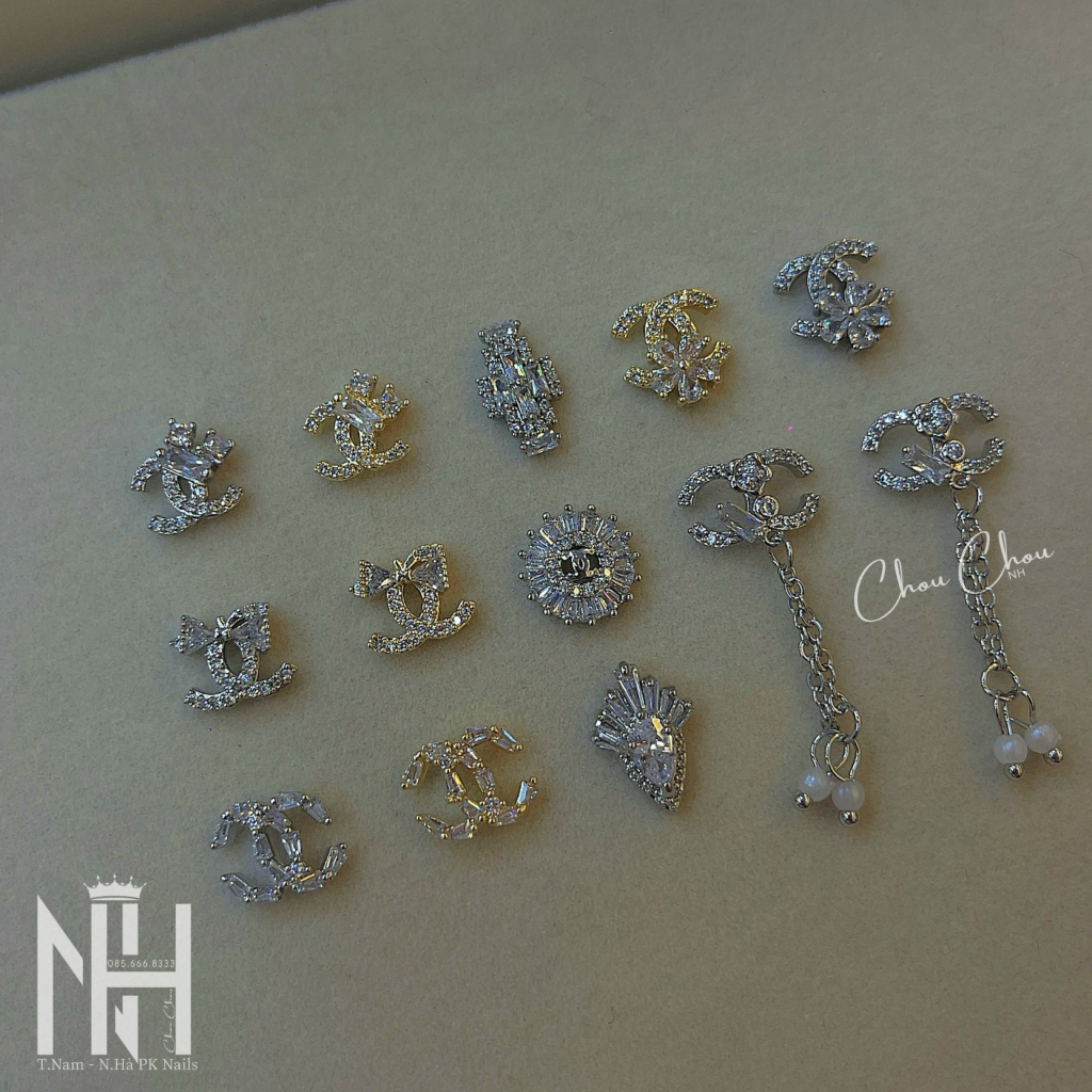 Charm thương hiệu,Charm đá thương hiệu, charm đá cao cấp, đá hình trang trí móng mới nhất