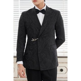 Áo Blazer Nam Cao Cấp Harold Black Floral - Áo Vest Đi Tiệc Chống Nhăn, Không Co Rút, Đứng Form, Độ Bền Cao