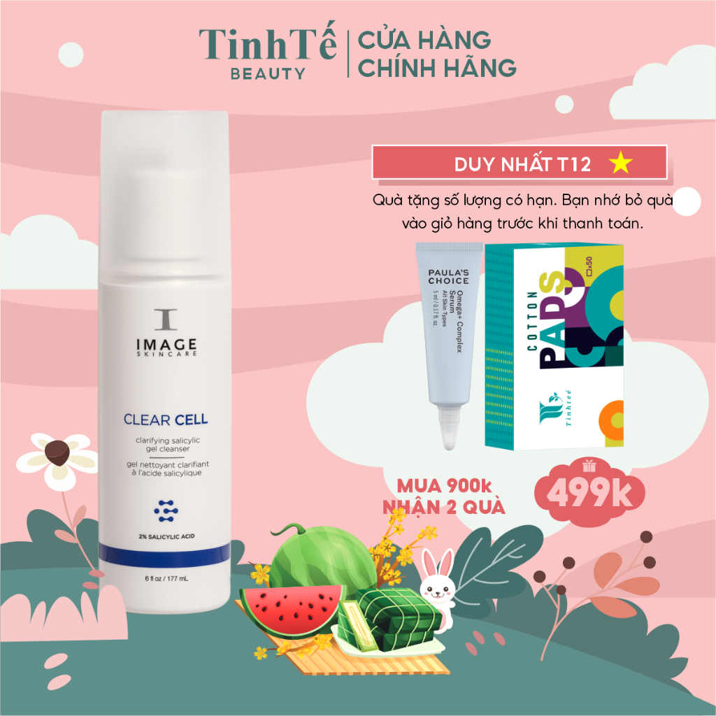 Sữa rửa mặt cho da dầu mụn Image Skincare Clear Cell Salicylic Gel Cleanser 177ml