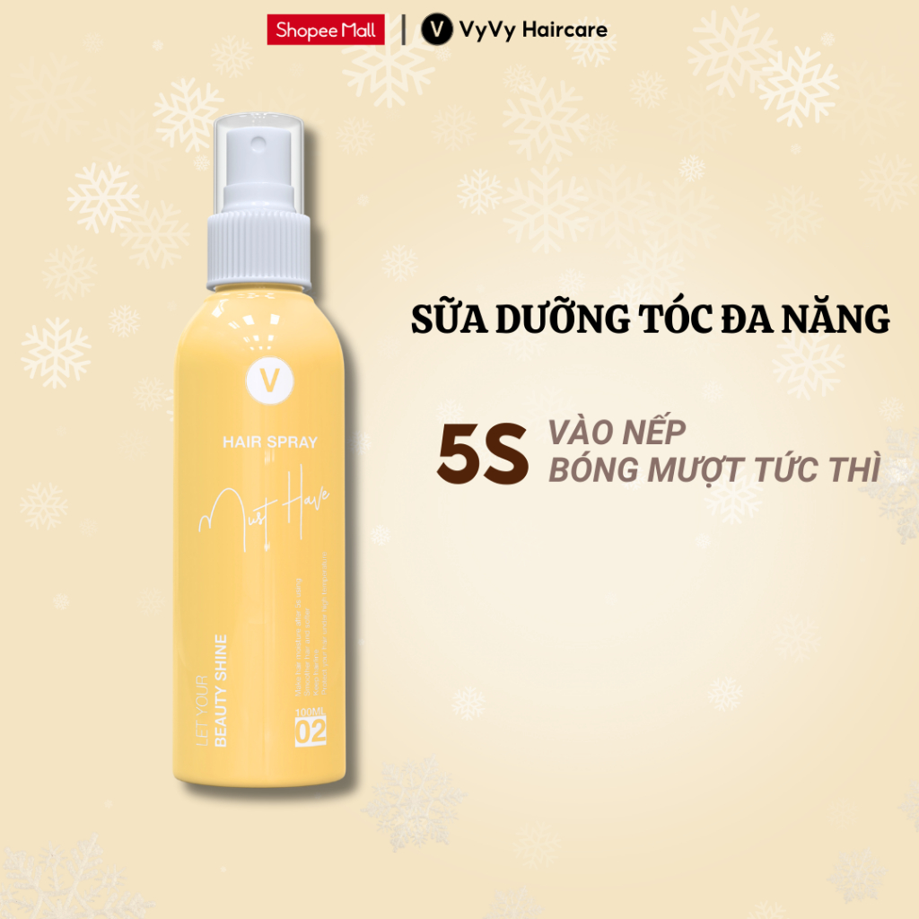 sữa dưỡng tóc đa năng cho tóc mềm mượt chống nắng từ tinh dầu jojoba must have vyvyhaircare V 100ml