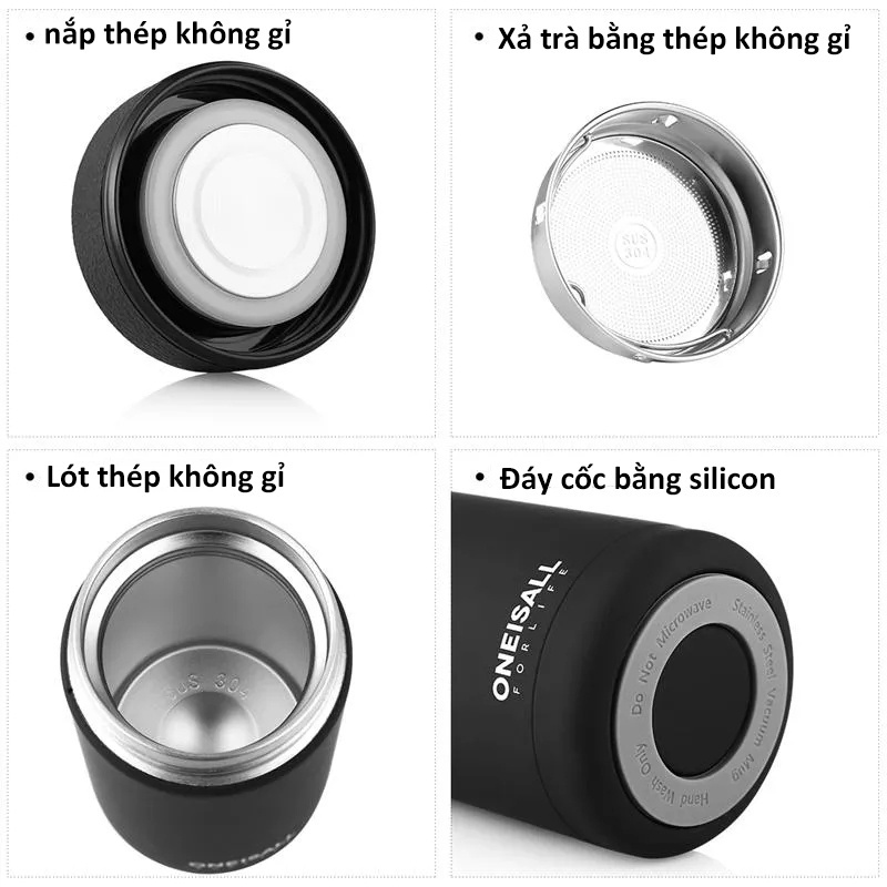 Bình giữ nhiệt,bằng thép chống gỉ 380ml, cốc đựng nước giá trị cao,cốc giữ nhiệt ô tô inox 304 xách tay B05