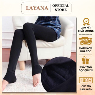Quần tất nữ lót lông dày LAYANA túi hồng, vỏ tím siêu ấm, siêu rẻ dẫm gót_LAYANA STORE